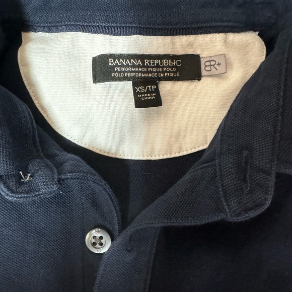 Banana Republic Performance Pique Polo Shirt Blue Size - XS - Picture 4 of 4
